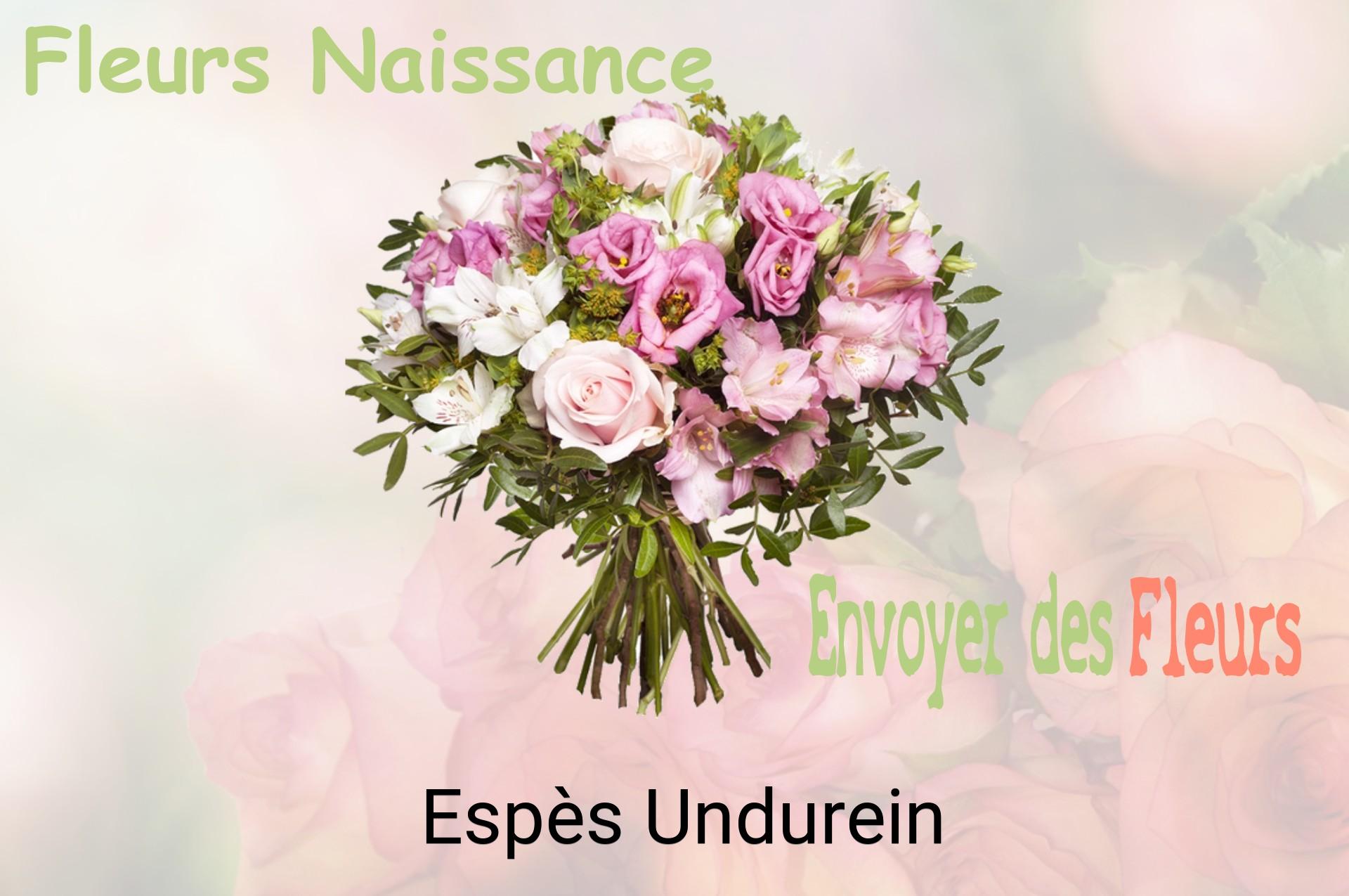 Bouquet de fleurs de naissance livré à Espès-Undurein